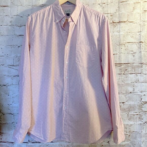 J. Crew secret wash shirt polka dot - Picture 1 of 6